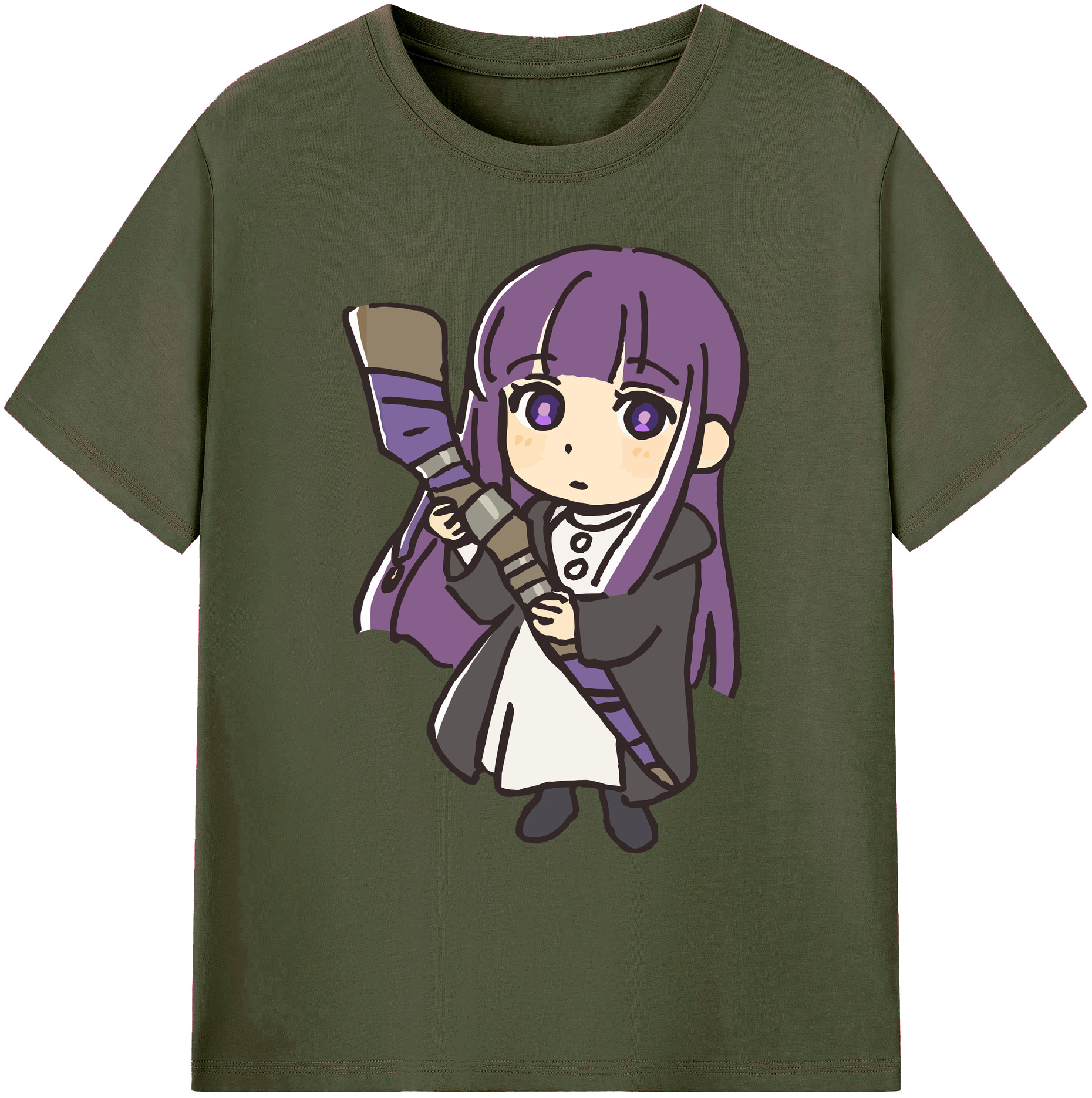（画像用） 葬送のフリーレン Frieren 綿100％ メンズ半袖Tシャツ｜肌触りやわらか＆通気性